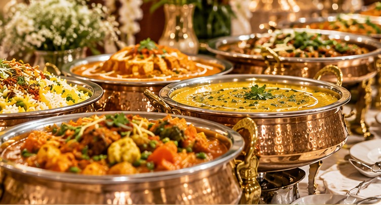 Vegetarian catering dishes
